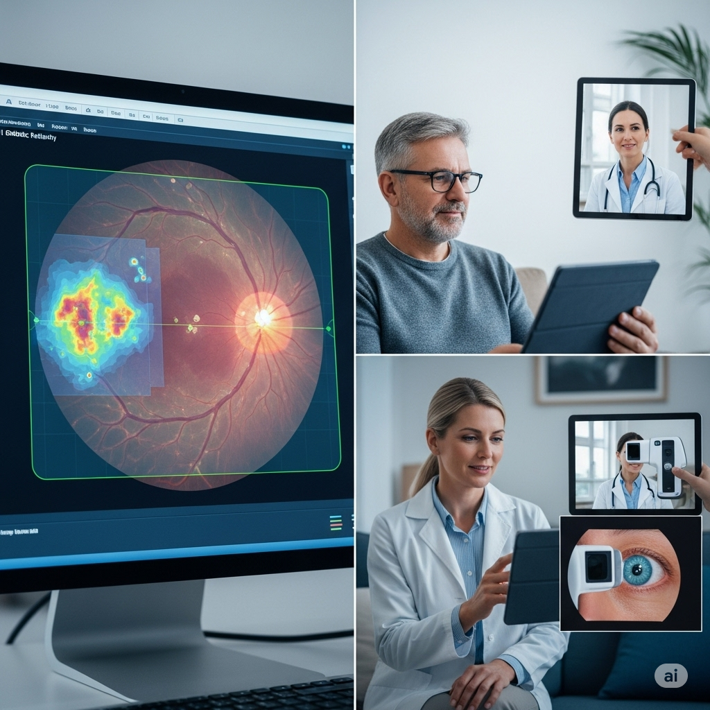 تصویری از یک معاینه چشم دیجیتال