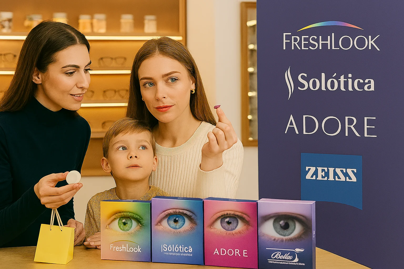 لنزهای رنگی